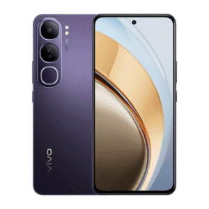 Vivo Y200 5G smartphone showcasing its dual rear camera setup and waterdrop notch display, designed for budget-conscious buyers.