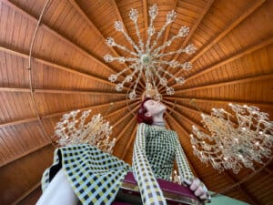 Outdoor portrait sample shot taken on an iPhone mini highlighting natural colors and HDR performance