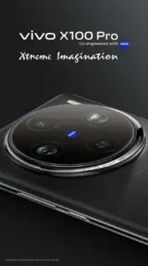 Vivo X100 Pro smartphone showing front display and rear camera design, representing Vivo’s flagship 5G device for 2025.
