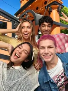 Group selfie taken on OnePlus Nord CE 5 showing clear facial details, natural skin tones, and balanced exposure in daylight.