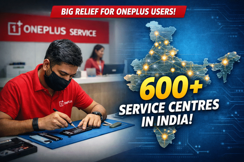 OnePlus service network India expands to 600+ centres with improved smartphone repair support”
